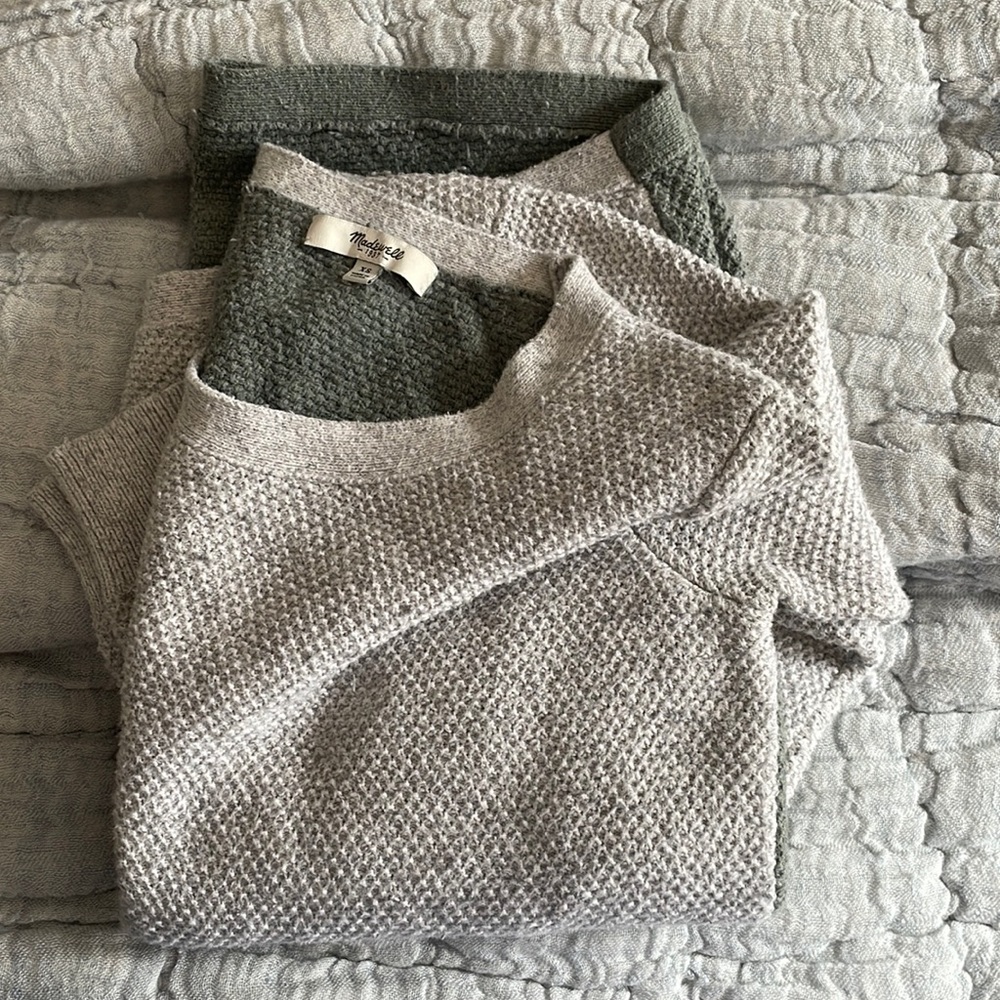 Madewell two tone sweater